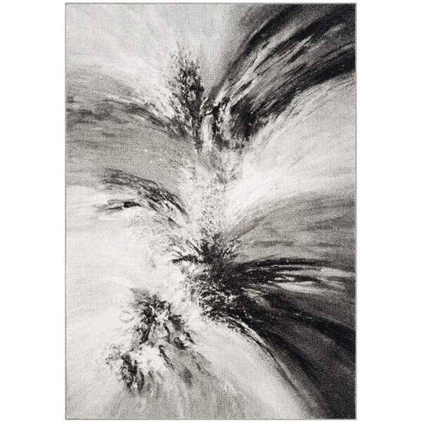 Safavieh 8 x 10 ft. Glacier Power Loomed Area Rug Grey & Multi Color - Large Rectangle GLA127C-8 - main